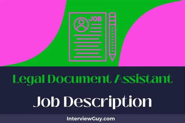 What does a legal document assistant do