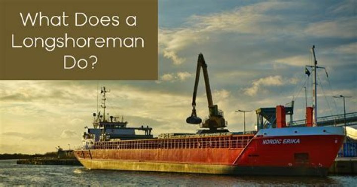 what does a longshoreman do