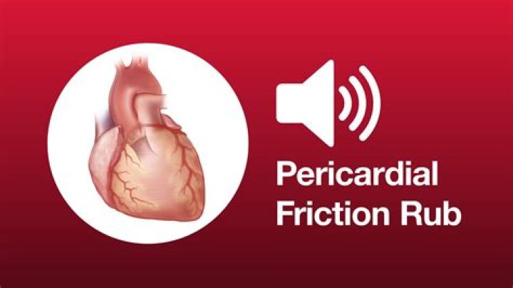 What does a pericardial friction rub indicate