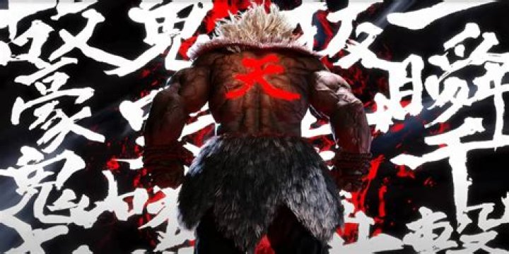 What does Akuma wear around his neck?