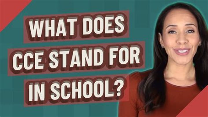 What does CCE stand for