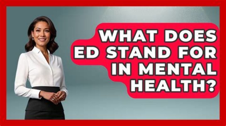 what does ed stand for in medical terms