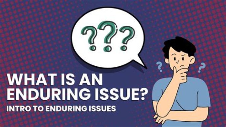 what does enduring issue mean