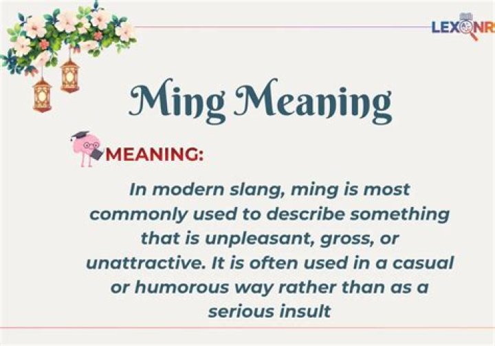 what does ming mean