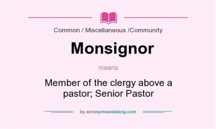 what does monsignor mean