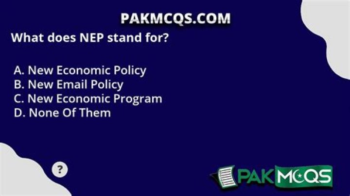 What does NEP stand for
