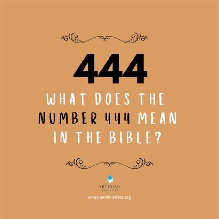 what does number 444 mean in the bible