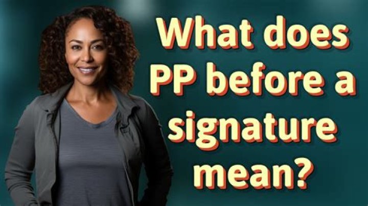 What does PP in a text mean?