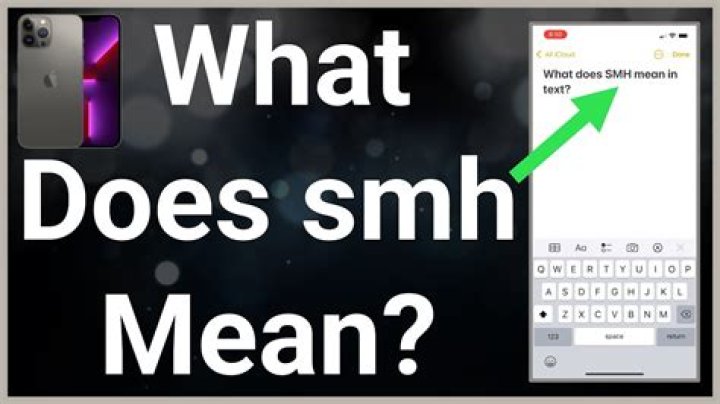 what does smh mean on facebook and texting