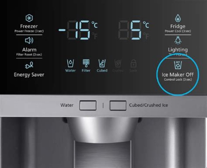 What does the plug light mean on Samsung refrigerator