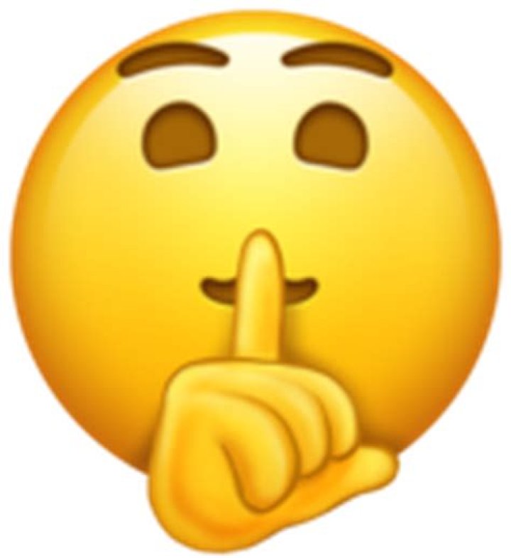 what does the shh emoji mean