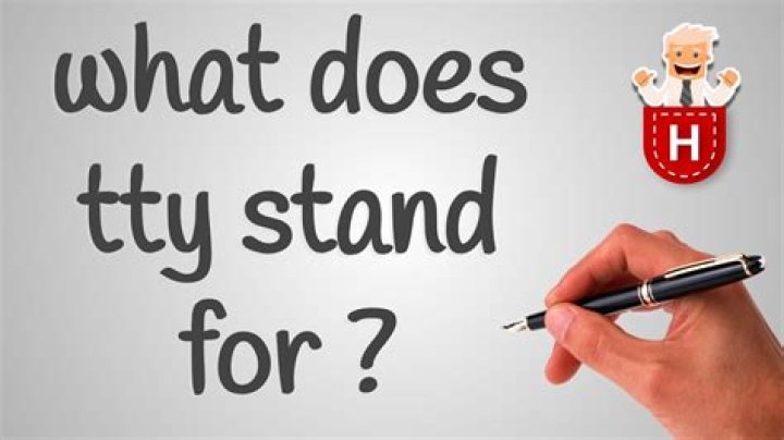 what does tty stand for