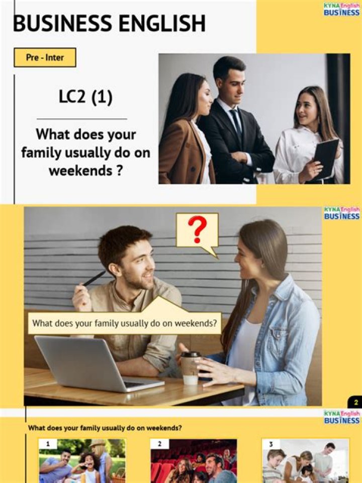 what does your family usually do on weekends