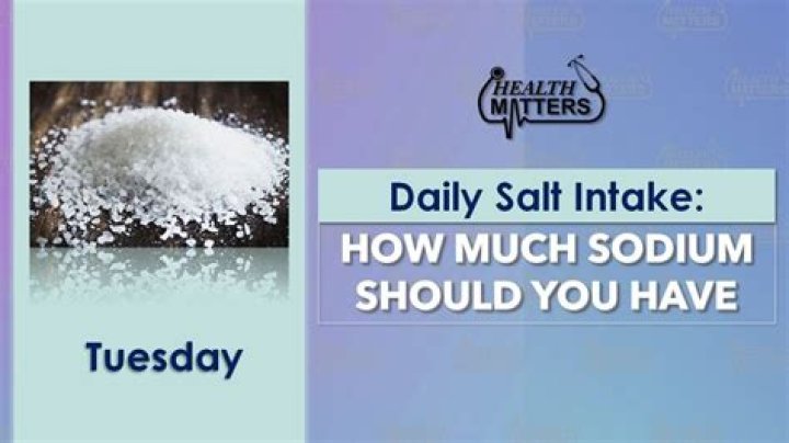 What happens if you have too much sodium in one day