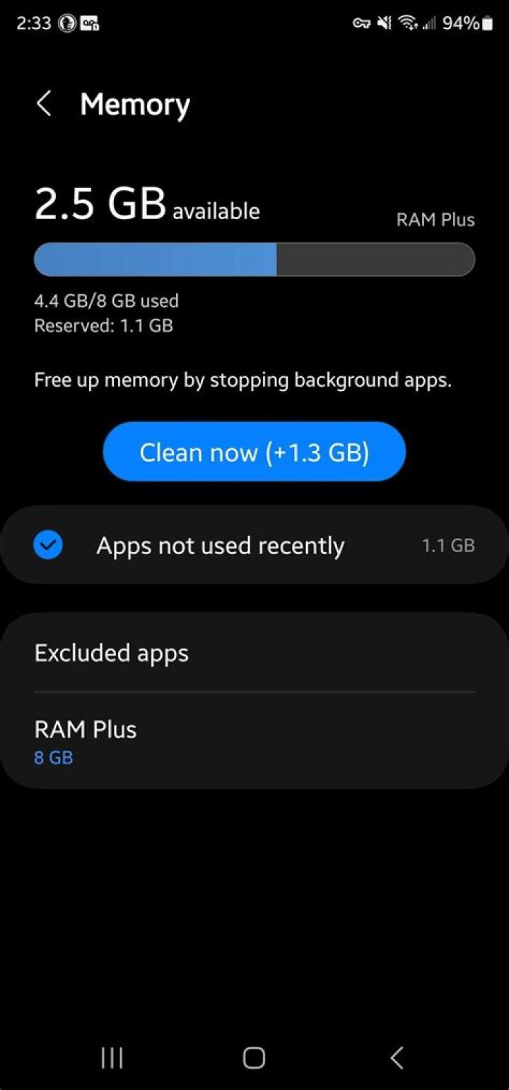 What happens if your memory is full?