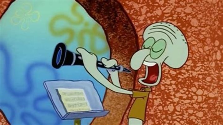 what instrument does squidward play
