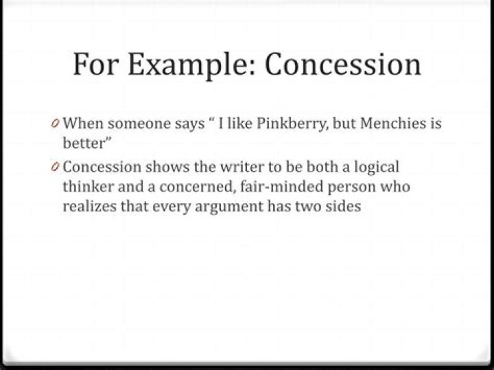 what is a concession in writing