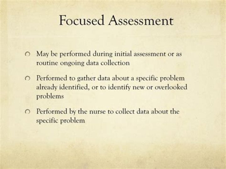 what is a focused assessment