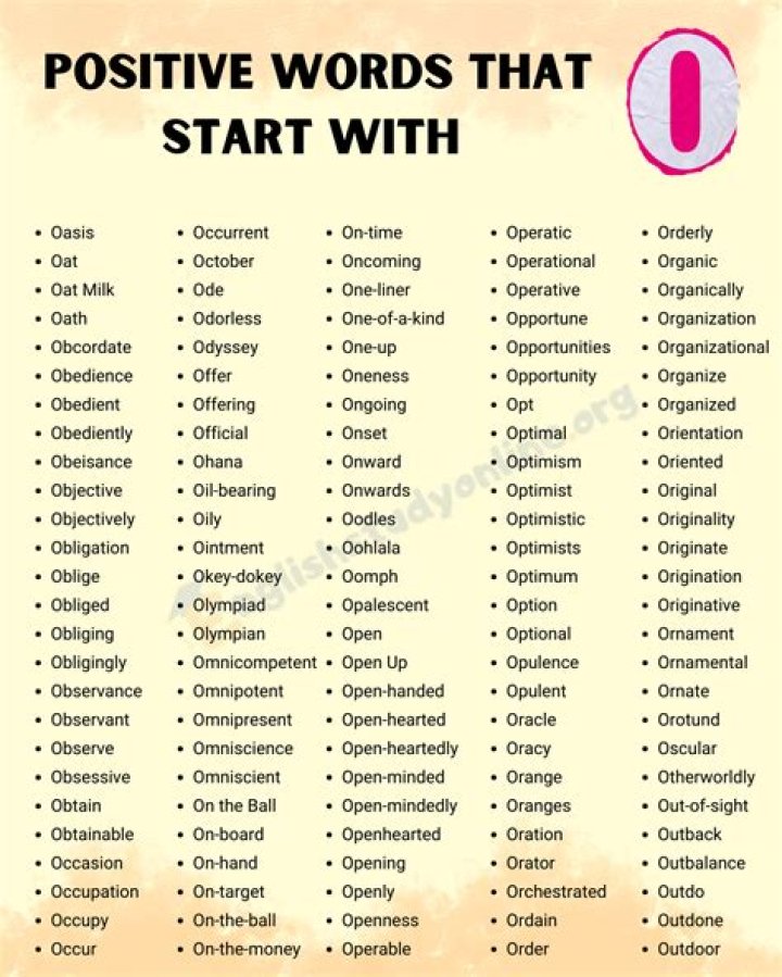 What is a positive word that starts with an S