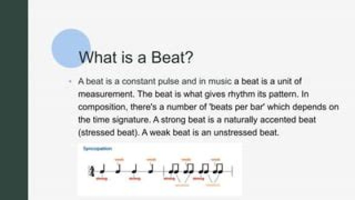 What is an accented beat?