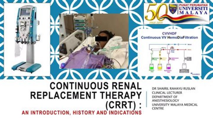 What is an advantage of using continuous renal replacement therapy CRRT )