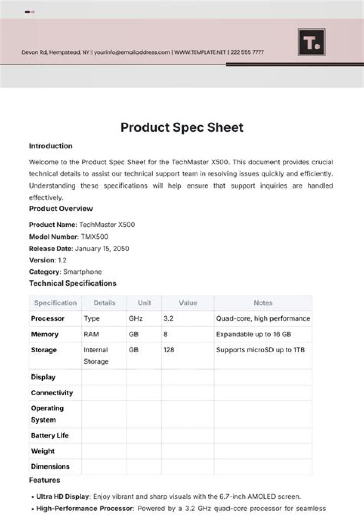 What is an item specification?