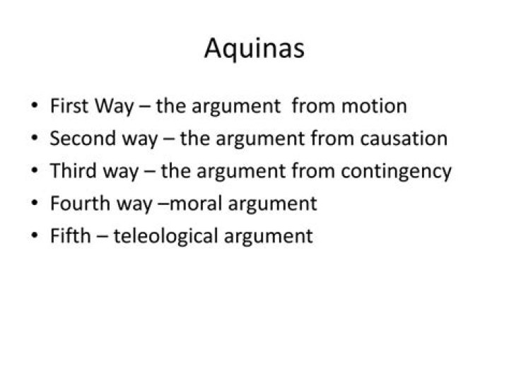 What is Aquinas fifth way
