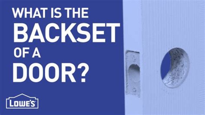 what is backset on a door