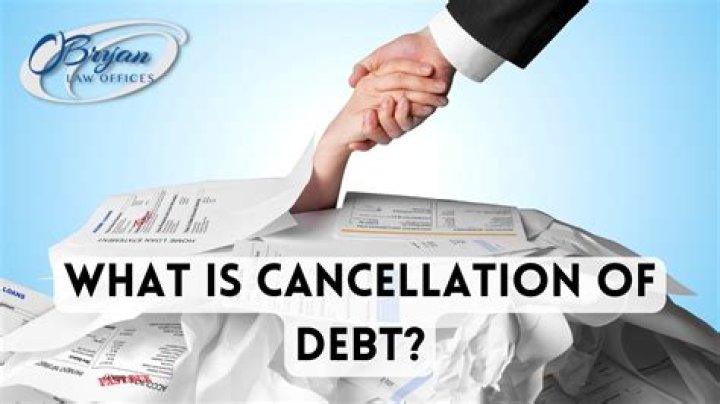 What is considered cancellation of debt income