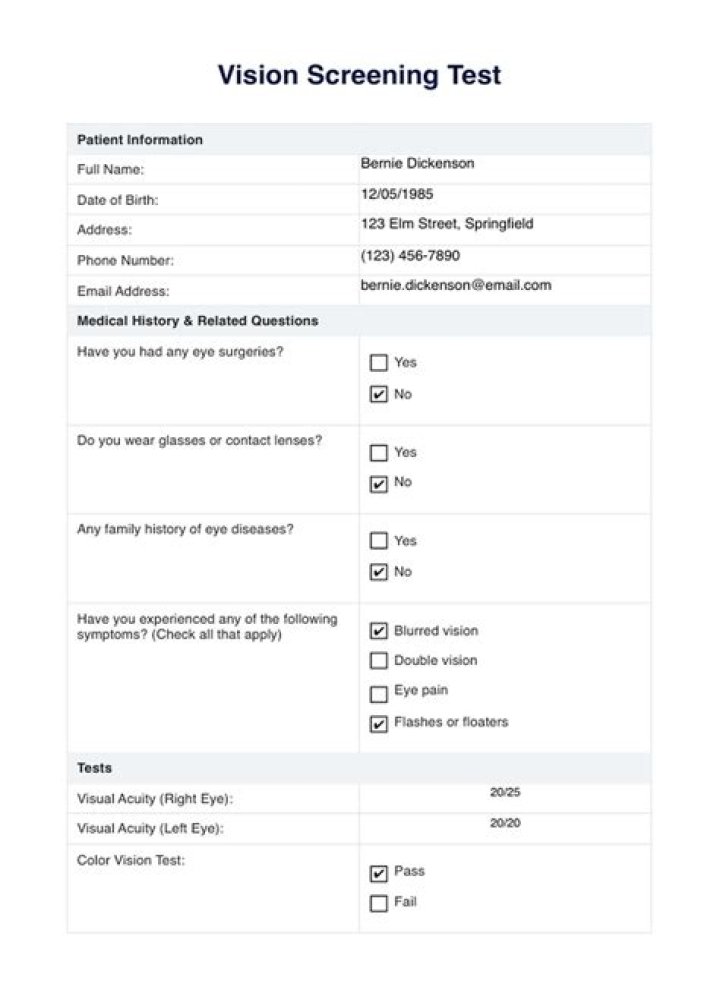 What is considered passing for vision screening