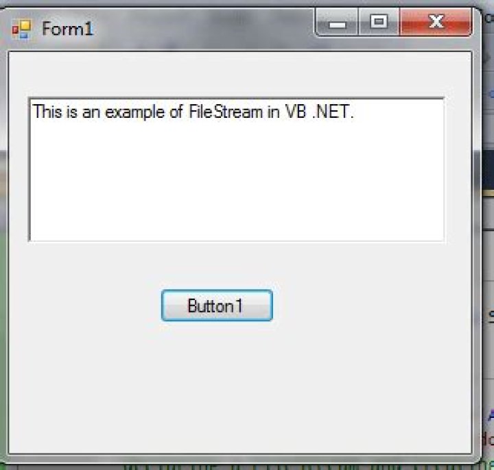 What is FileStream in VB net