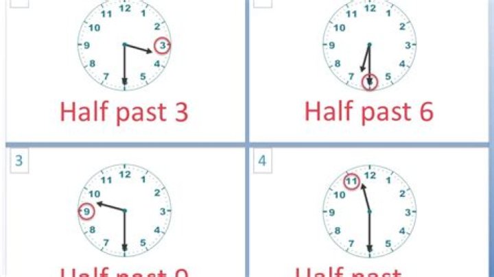 What is half past?