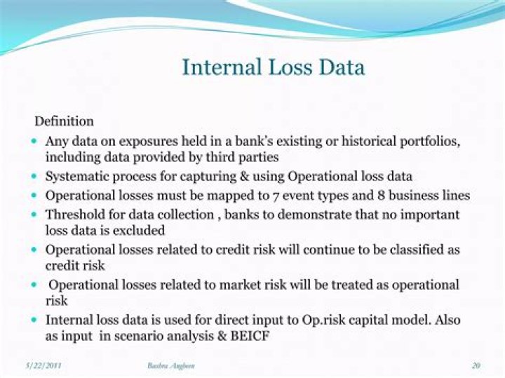 What is internal loss data