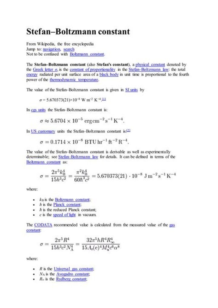 What is k in Boltzmann constant?