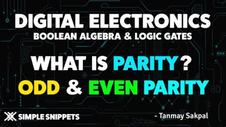 What is odd parity in digital electronics