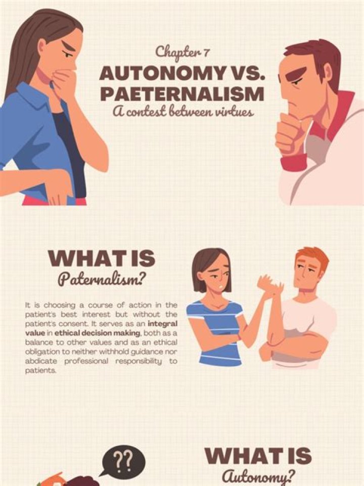 What is paternalism and autonomy