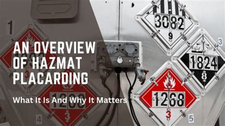 What is placarded Hazmat