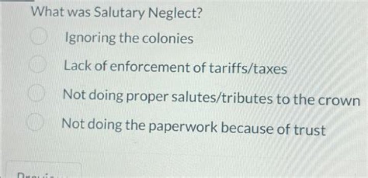 What is salutary neglect quizlet