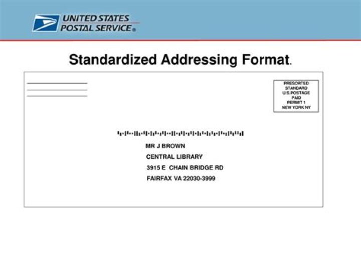 What is standardized address for USPS?