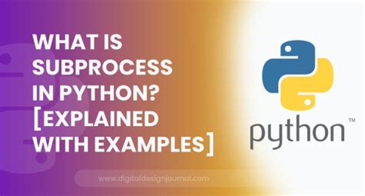 What is subprocess in Python