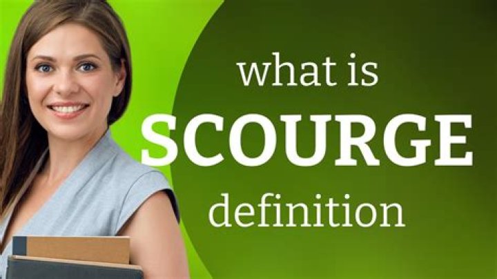What is the biblical definition of scourge?