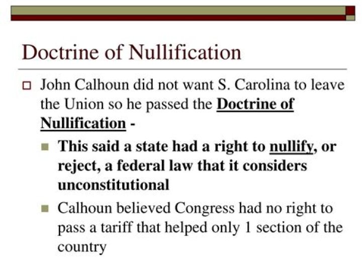 what is the doctrine of nullification
