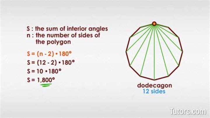 What is the interior angle of a 10 sided polygon?