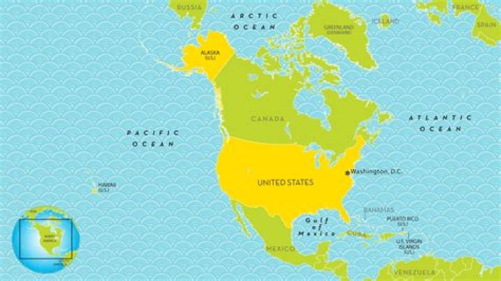 What is the ocean east of North America