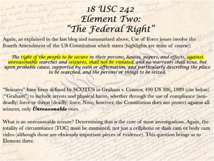 What is the purpose of 18 USC 242?