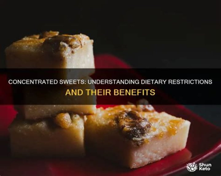 What is the purpose of a no concentrated sweets diet?