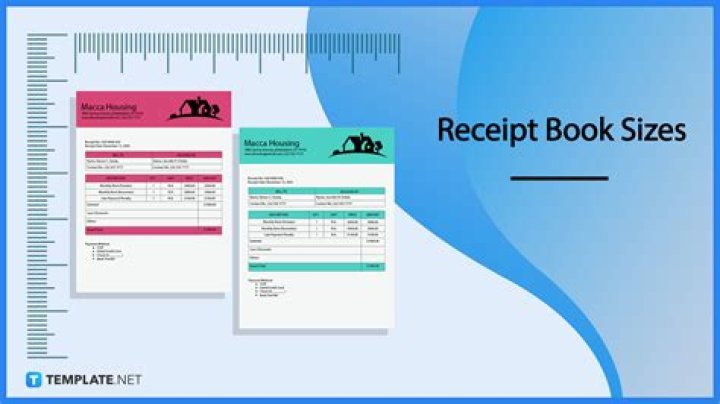 What is the size of a receipt book