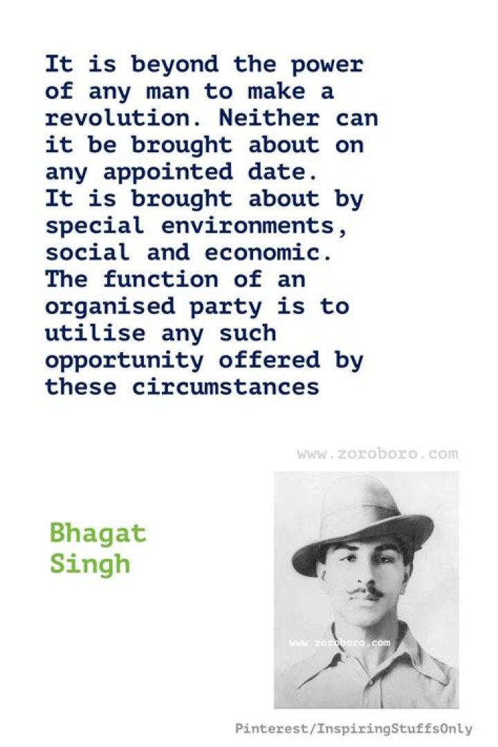 What is the slogan of Bhagat Singh?