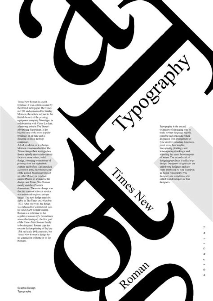 What is typography in a poem