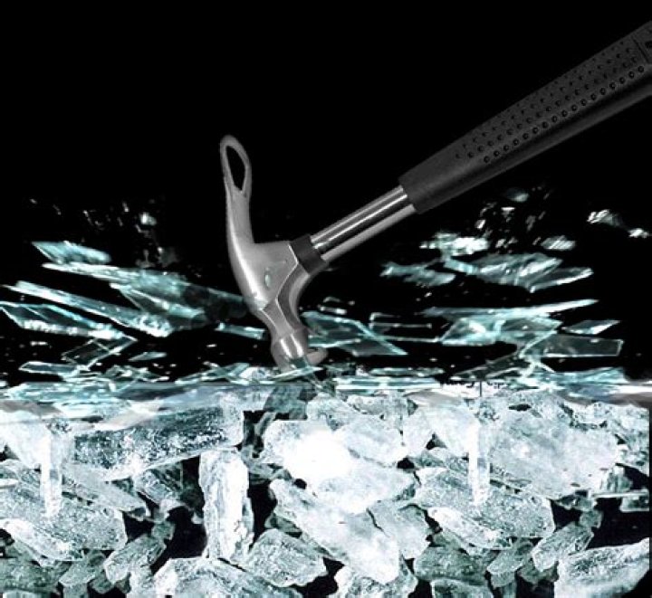 What is used to break ice?